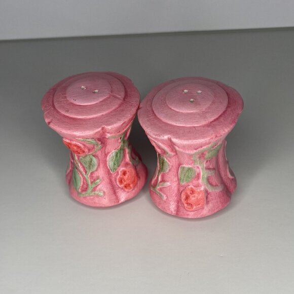 Vintage Pink Floral Salt & Pepper Shakers - Picture 8 of 8